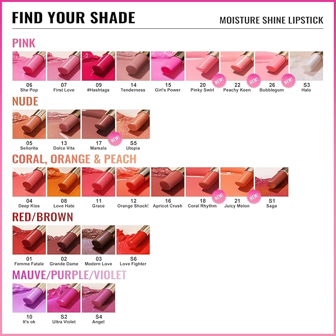 Oulac Moisturizing Shine Lipstick For Women Christmas Set 3PCS, 2 in 1 Tinted Lip Balm for Winter, Hydrated Juicy and Glossy Lip Color for Dry, Cracked and Chapped Lips, Vegan 10+15+20