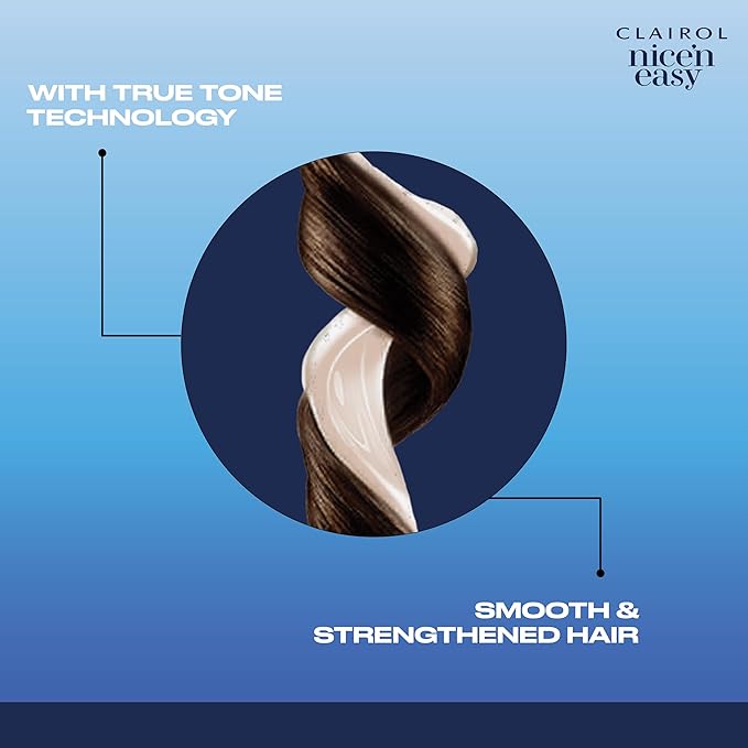 Clairol Nice'n Easy Permanent Hair Dye, 6.5G Lightest Golden Brown Hair Color, Pack of 3