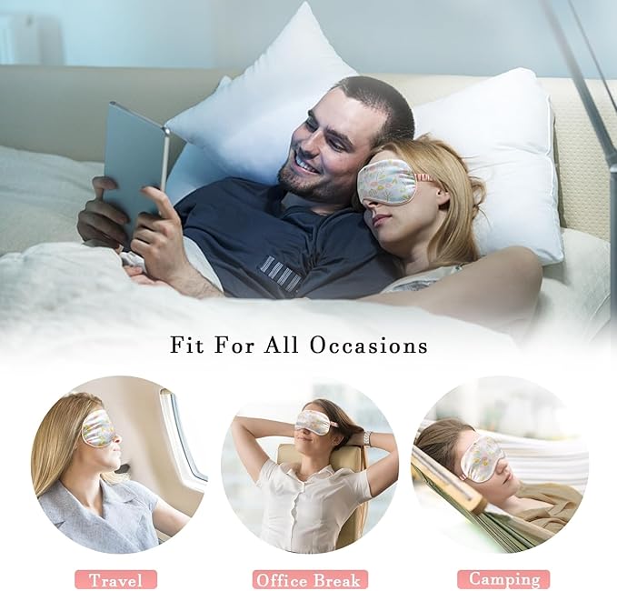 Warm cold eye mask silky