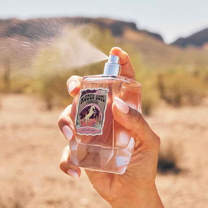 Rodeo Soul Fearless by Tru Western, 3.4oz, Women's Perfume with scents of Ruby Cactus Chocolate, Cocoa Butter, and Sugar Crystals, Fearless, Bold, and Wild