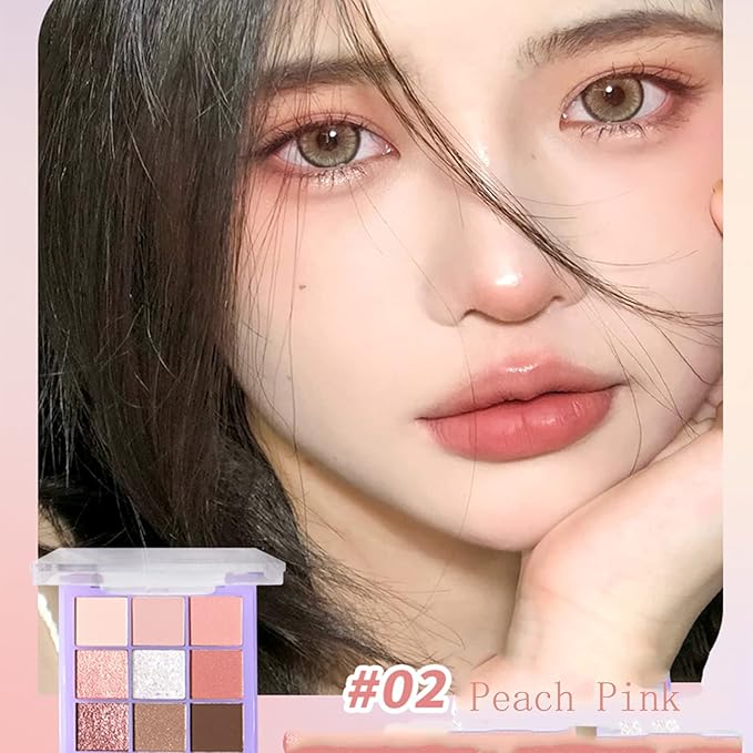 Violet Fairy 9 Color Eyeshadow Palette, Warm Neutrals (02)