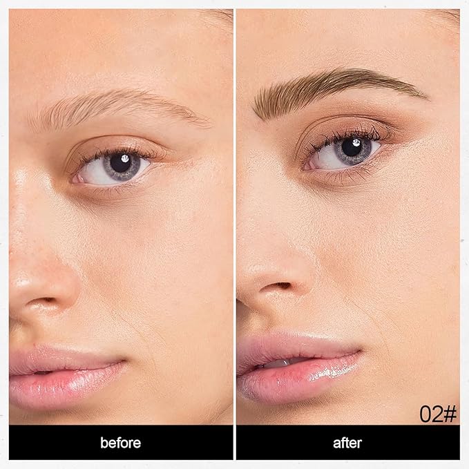 Anglicolor Microblading Eyebrow Pen, Liquid Eyebrow Pen, Square Angled Eyebrow Brush Natural Hair-Like Brow, Long-Lasting, Waterproof Eye brow Pencil for Women and Girls Makeup (02 Mocha)