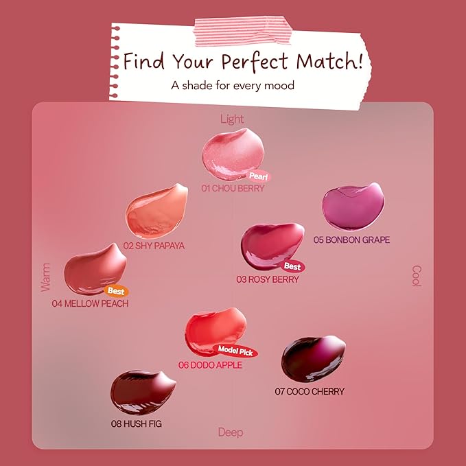 FRUDIA Korean Makeup Lip + Cheek Glow Jam |Long lasting, Moisturizing & Plumping | Non - Sticky & Glossy Color for Eyes, Lips & Cheeks |Hush Fig – MLBB brown-red - 4.5 gm