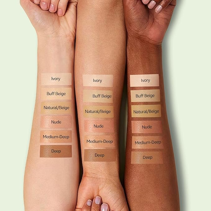 Mushroom Head Air Cushion CC Cream - BB Cream Long-Lasting Color Changing Foundation, Full Coverage Concealer for Older Women, Moisturizing & Brightening Foundation for Mature Skin Makeup (Natural)