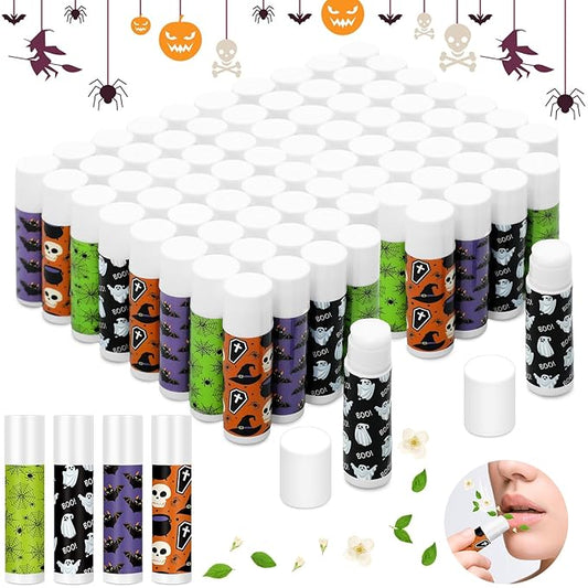 80 Pcs Halloween Lip Balm Ghost Styles