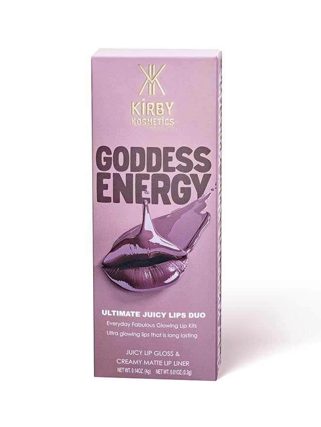 Lip Kit Duo – Goddess Energy - TikTok-Viral Precision Liner & Glossy Liquid Lipstick, Clean 2-Step Set with Hydrating Long-Wear Color – Bold Inclusive Beauty for Everyday Konfidence