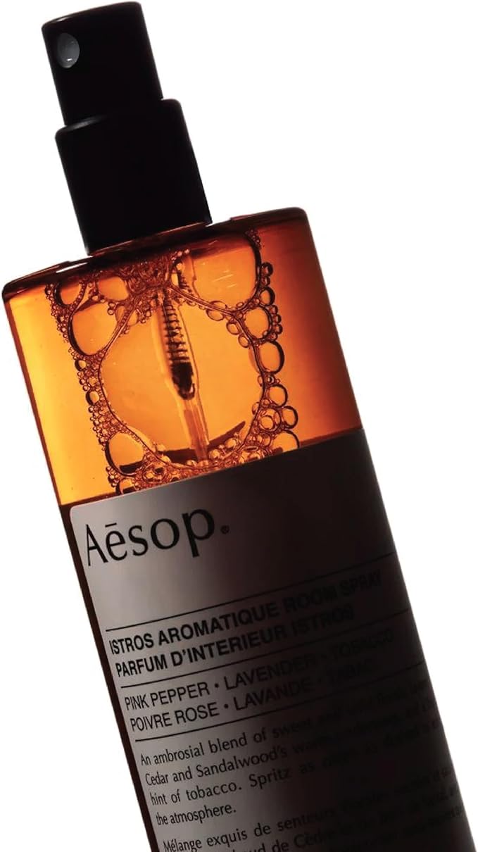 Aesop Istros Aromatique Room Spray | Vibrant, Floral, Smoky | Aroma for Several Hours | 3.4 oz / 100mL