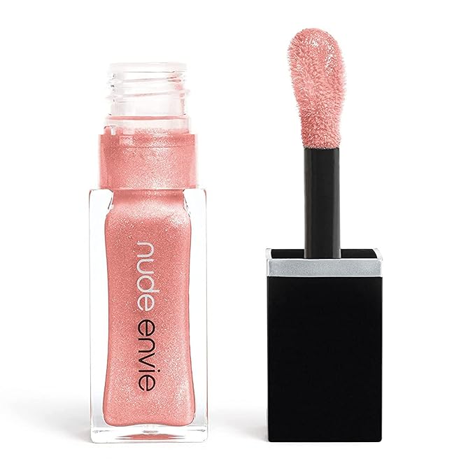 nude envie - Lip Gloss - High-Shine Finish - Moisturizing & Easy Application - Luxury Hydration - Non-Sticky Formula - With Vitamin E & Jojoba Oil - Vegan, Paraben-Free & Cruelty-Free - Affection