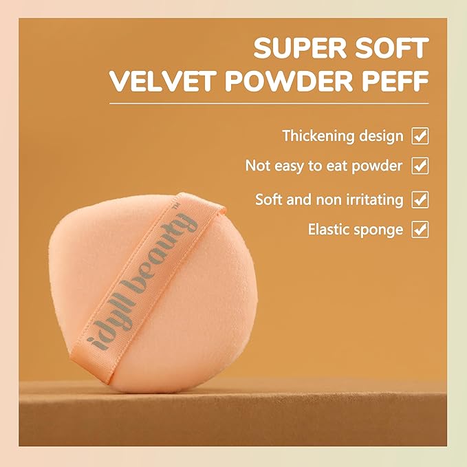 Blending Sponge Puff Set, Latex Free Powder Puff for Liquid Cream Foundation, Vegan & Cruelty Free, Beginner-friendly for Women Beauty Blender Make up Sponges 8 Pieces