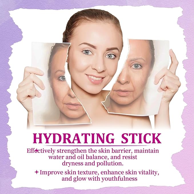 Calcium Multi Balm Stick, Calcium Volume Multi Balm, Moisturizer Stick, Korean Skin Care, Under Eye Cream for Dark Circles & Wrinkles, Hydrating, Firming Skin, Suitable for Eyes, Neck, Face (1)