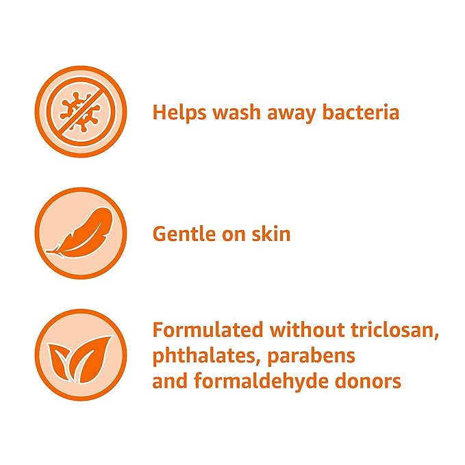 Amazon Basics Liquid Hand Soap Refill, Mango & Coconut Water Scent, Triclosan-Free, 50 Fl Oz (Pack of 4)