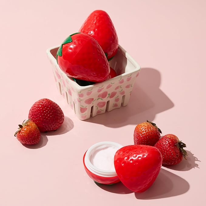 TONYMOLY Strawberry Hand Cream 2-Pack – Lightweight Hydrating Hand Lotion with Strawberry Extract & Shea Butter for Soft, Nourished Hands, 1.05 oz Each