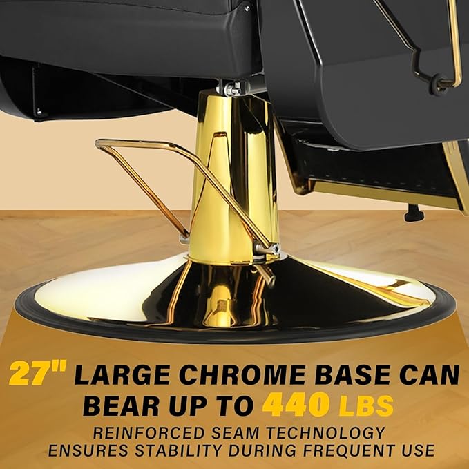 Barber Chair Salon Chairs for Hair Stylist Heavy Duty Hydraulic Reclining for Salon Barbershop Hair Stylist Home