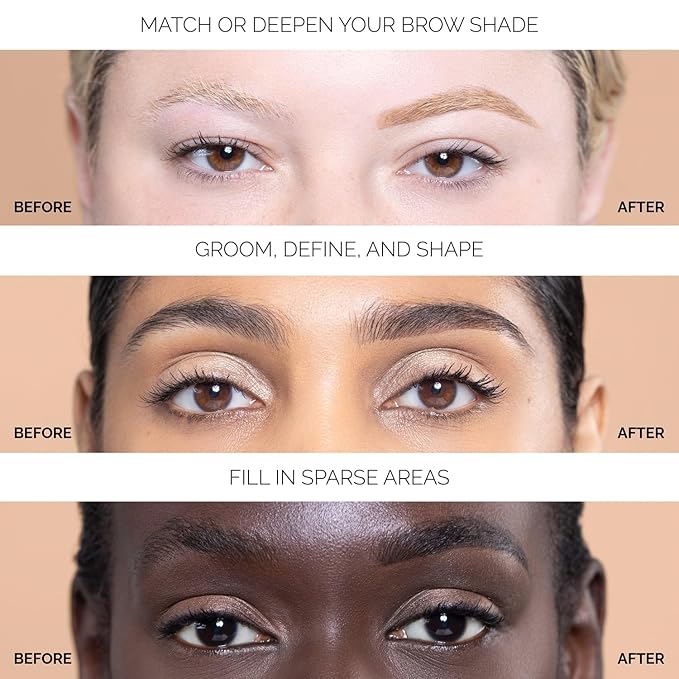 OFIR Brow Trace Precision Browliner | Waterproof, Ultra-Fine Tip Auburn Eyebrow Pencil | Smudge-Proof, Cruelty Free, Matte Finish | Long-Wear Brow Tool with Spoolie | Latte - Auburn, 0.003 OZ