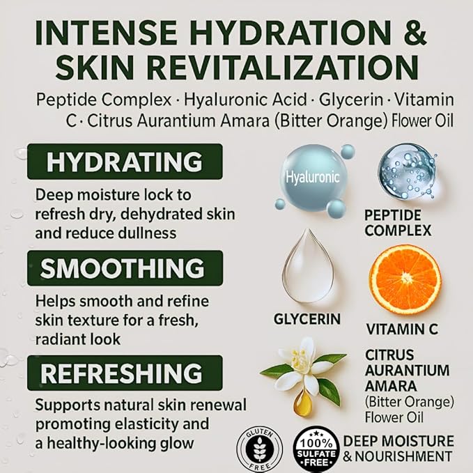 Hydration Infusion Serum Kit Collagen Peptides, Hyaluronic Acid & Vitamin C | Moisturizing, Plumping & Glow Skincare Set, Face & Lips | 2 Serums + 1 Cosmetic Applicator, Luxury Home Spa Gift