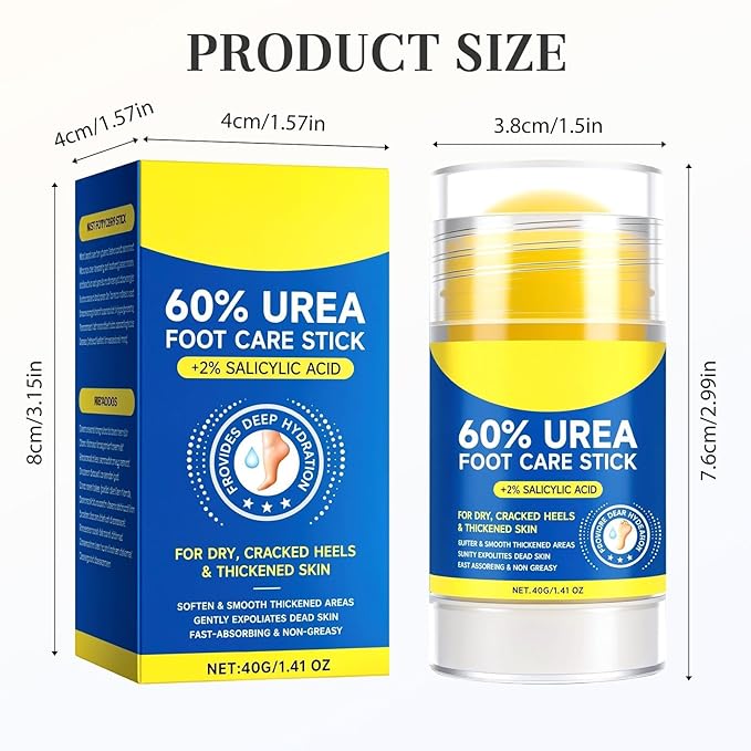 60% Urea Hydrating and Anti-Cracking Foot Cream, 2026 New Hand and Foot Cream Urea Moisturizer, Moisturising and Relieves Cracking and Dryness Foot Creams (3)