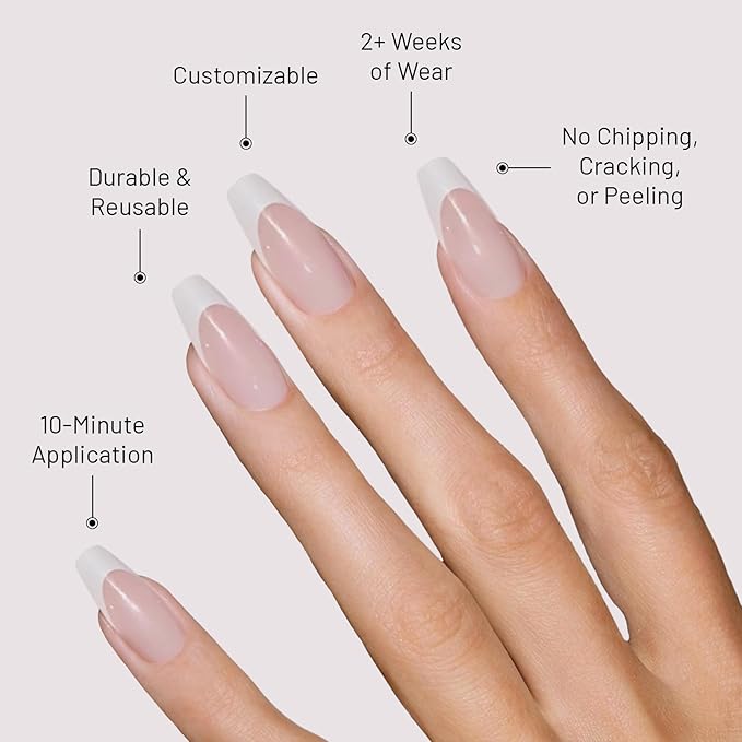 Lilac St - Press on Nails, ITGRL (30 Nails, 15 Sizes) - Long, Coffin, Glossy, Opaque - Brush-On Nail Glue, Nail File, Cuticle Stick, Prep Pad - Cruelty Free, Vegan, Women Founded