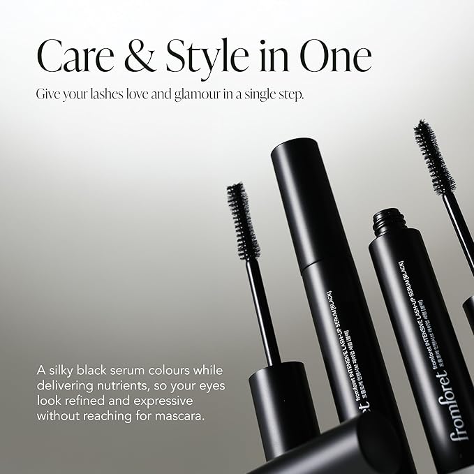 Intensive Eyelash Serum for Thicker, Longer Eyelashes, Korean Black Tinting Eyelash Boost Serum (0.3 Fl Oz / 9ml)