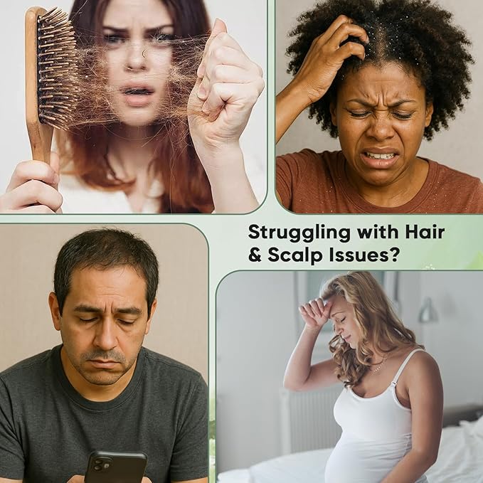 Fari Oil Hair Growth Oil Organic, Holistic Hair Oil with Natural Tea Tree, Grapeseed, and Peppermint for Men & Women, Botanical Scalp Oils Treatment Non-greasy for Dry Scalp & Edges, All Hair Types