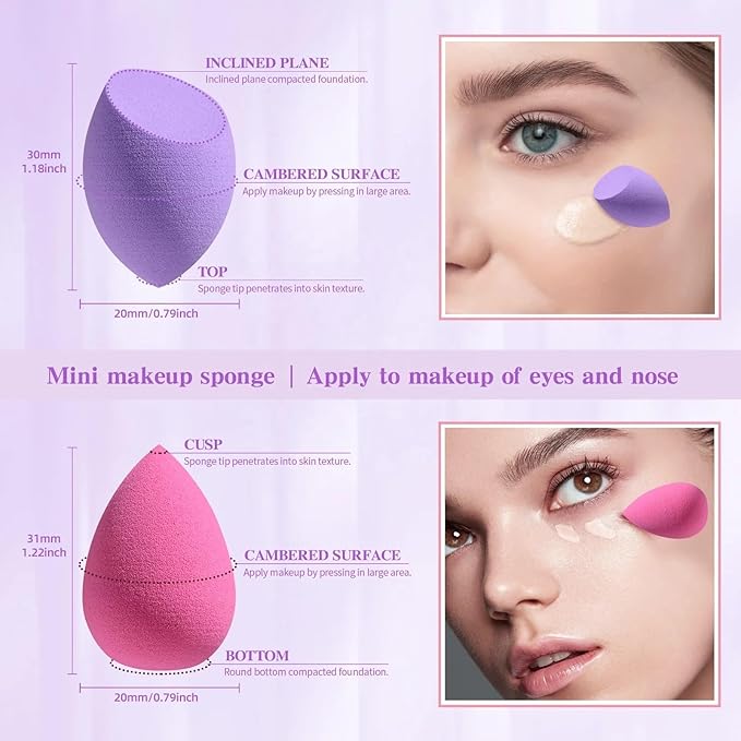 Makeup sponge latex free super soft beauty cosmetic blender, Pink