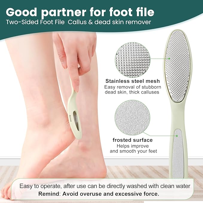 Urea Cream 45% for Feet with Maximum Strength Moisturizing, with 2% Salicylic Acid, for Dry and Cracked Heel, Foot, Elbows, Dead Skin Calluses Remover, 5.29 OZ, Foot File, Foot Mask Cover (10 pairs)