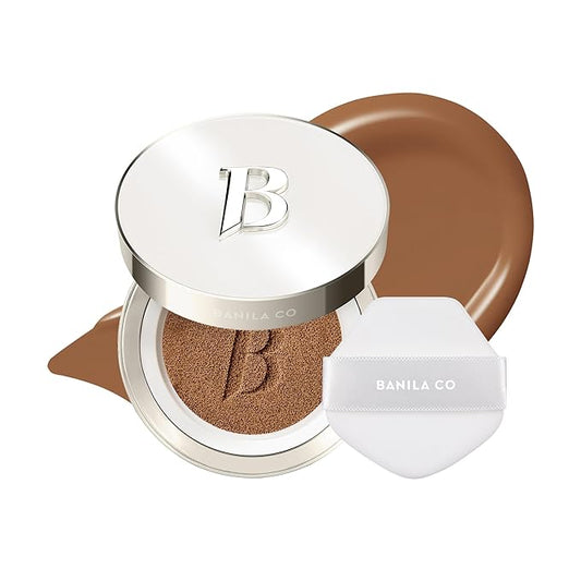 BANILA CO Covericious Ultimate Cover Cushion | Up to 100HR Long-Wear Foundation | 20 Shades for All Skin Tones | Matte & Lightweight Finish | Korean Cushion Foundation (14g / 0.49 oz), 36W MACCHIATTO