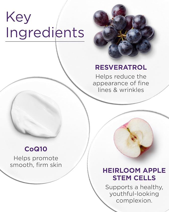 Andalou Naturals Age Defying Resveratrol Q10 Night Repair Cream - Anti-Wrinkle Moisturizer to Hydrate & Smooth - CoQ10 & Resveratrol for Dry Skin - 1.7 oz