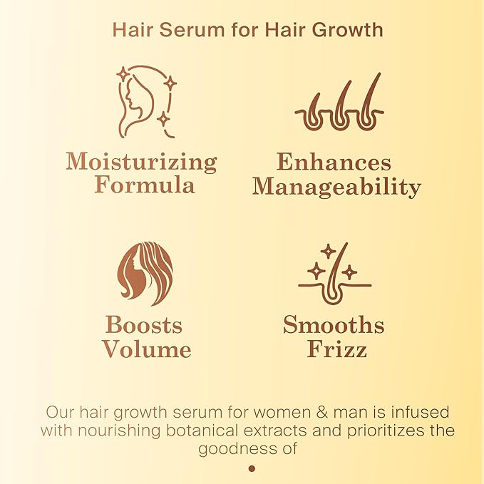 Peptide Hair Serum for Hair Growth Men & Women - Copper Peptides for Hair Growth - Caffeine Hair Growth Serum for Hair Thinning & Loss - Multi Peptide Serum for Hair Density 2 fl oz