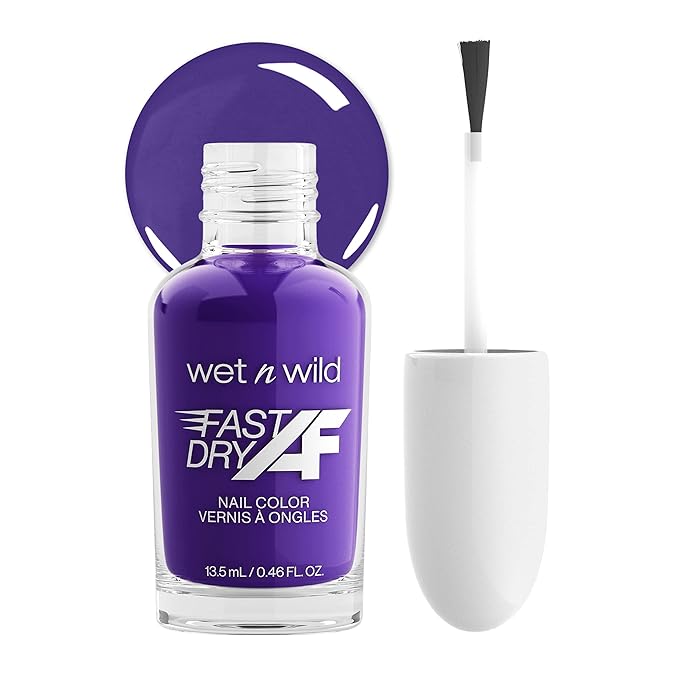 wet n wild Fast Dry AF Nail Polish, Quick 40 Second Dry Time, Long Lasting High-Shine - Married Into Royalty
