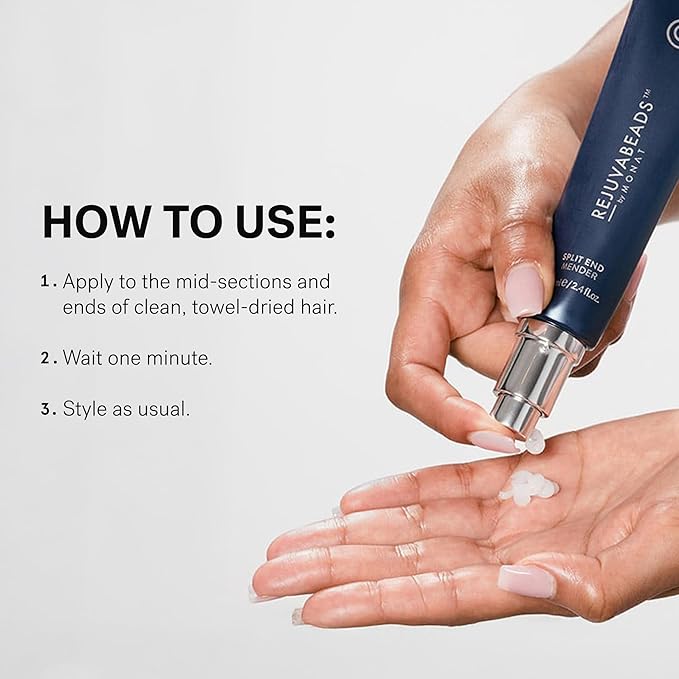 MONAT Rejuvabeads® Infused w/Rejuveniqe® - A Revolutionary Leave-in Split End Mender. Lightweight Serum Instantly Repairs Split Ends & Leaves Healthier-Looking Hair. - Net Wt. 70 ml / 2.4 fl. oz.