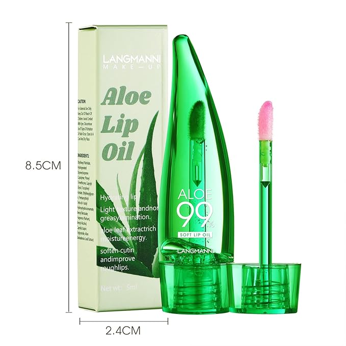Lip Balm, 3PCS Aloe Vera Long Design,