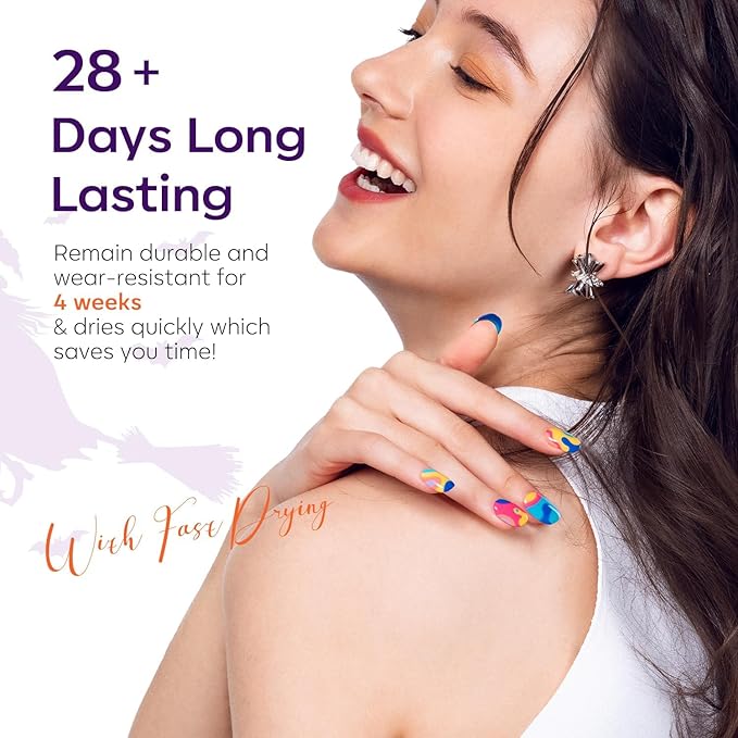 modelones Neon Gel Nail Polish Set, 6 Colors Neon Hot Pink Nail Gel Kit Soak Off Nail Art Gift