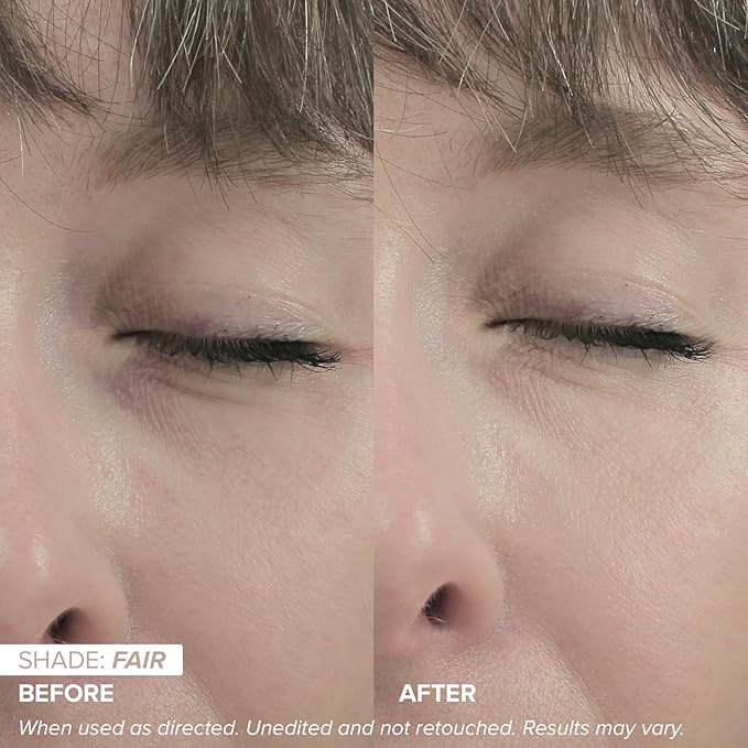 DRMTLGY Luminous Tinted Under Eye Cream Color Corrector SPF 41 for Dark Circles, Anti-Aging, Hydrating Eye Serum with Peach Undertone, Fair