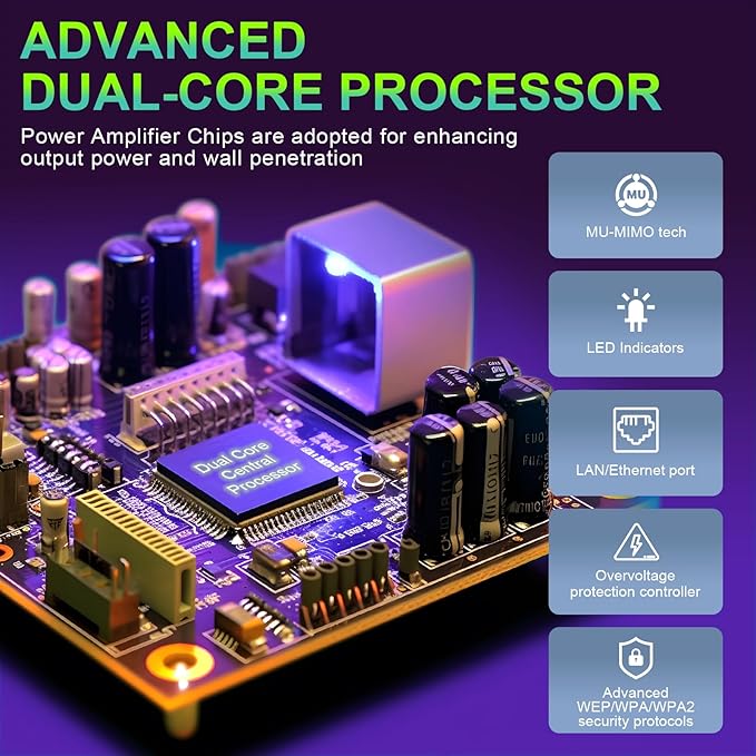 2026 WiFi Extender, 15888 sq.ft Internet Extender WiFi Booster, Long Range Wireless Repeater Signal Amplifier for Home, Mesh Wi-Fi 99% Faster | Broader Than Ever, Support 55+ Devices, 1-Tap Setup