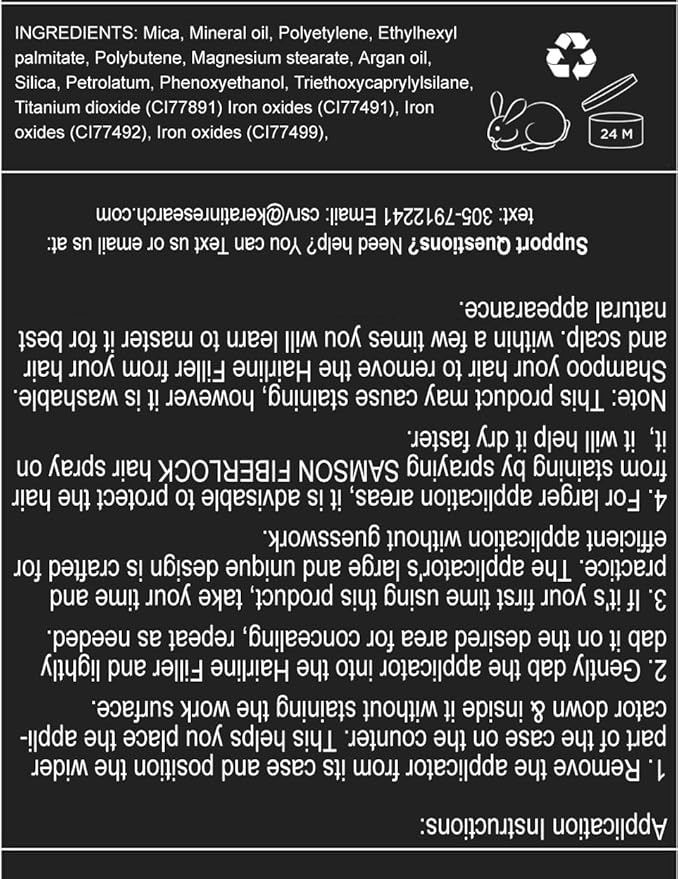 KERATIN RESEARCH Hairline Filler Unisex