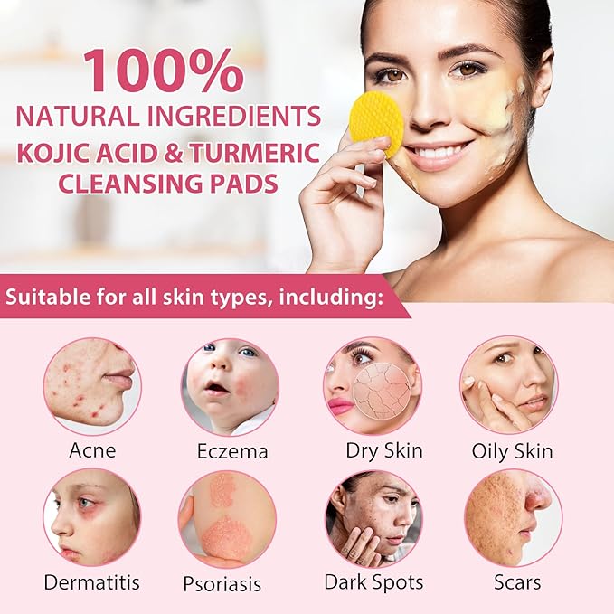 Turmeric kojic acid pads, kojic