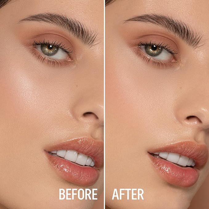 Mineral Powder Foundation, SPF 35 Natural Glow Base Foundation, Skin-improving Buildable Coverage Lightweight and Oil Control Makeup Sunscreen Powder-Medium Beige, 0.28oz