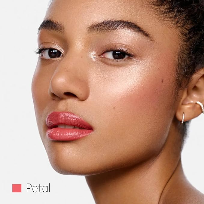 2-Pack Petal Pink&Latte Brown Moisturizing Lipstick Set – Hydrating Creamy Lip Color for Dry, Cracked Lips, Weightless Glossy Lip Balm with Vitamin E, Long Lasting Vegan Lipstick