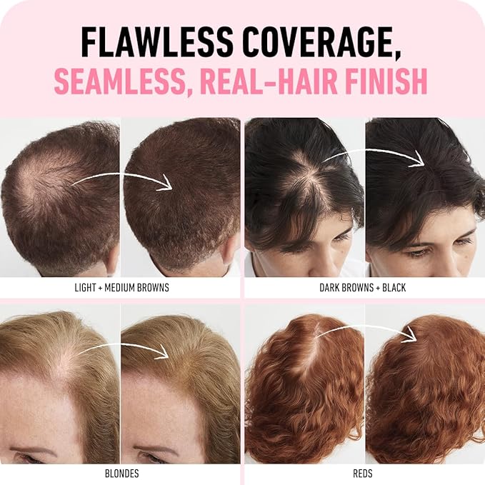 Boldify Hair Fibers Color Sample Kit - Fill In Thinning and Fine Hair for an Instantly Fuller, Thicker Look - 14 Shades for Women & Men - Reds