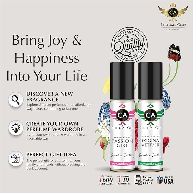 CA Perfume Impression of Lnvn Oxygen For Women Replica Fragrance Body Oil Dupes Alcohol-Free Essential Aromatherapy Sample Travel Size Concentrated Long Lasting Attar Roll-On 0.3 Fl Oz/10ml