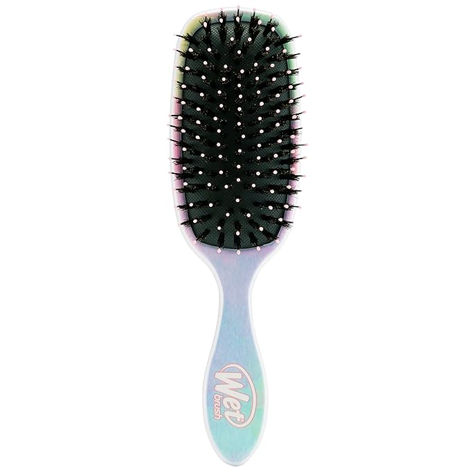 Wet Brush Shine Enhancer Color Wash Stripes, Paddle Hair Detangler Brush with Ultra-Soft Intelliflex Bristles, Infused With Natural Argan Oil, Shiny & Smooth, Wet or Dry, For All Hair Types