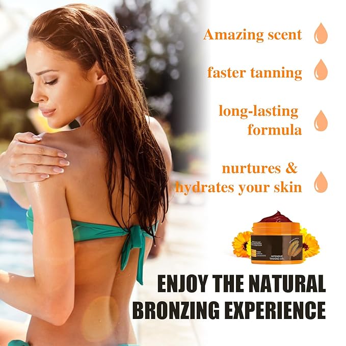 Luxury Intensive Tanning Gel, Intensive Tanning Luxe Gel, Natural Tanning Accelerator Cream Gel for Natural Tan Skin, Tanning Cream for Sunbeds & Outdoor Sun(5.3oz/1pcs)#2