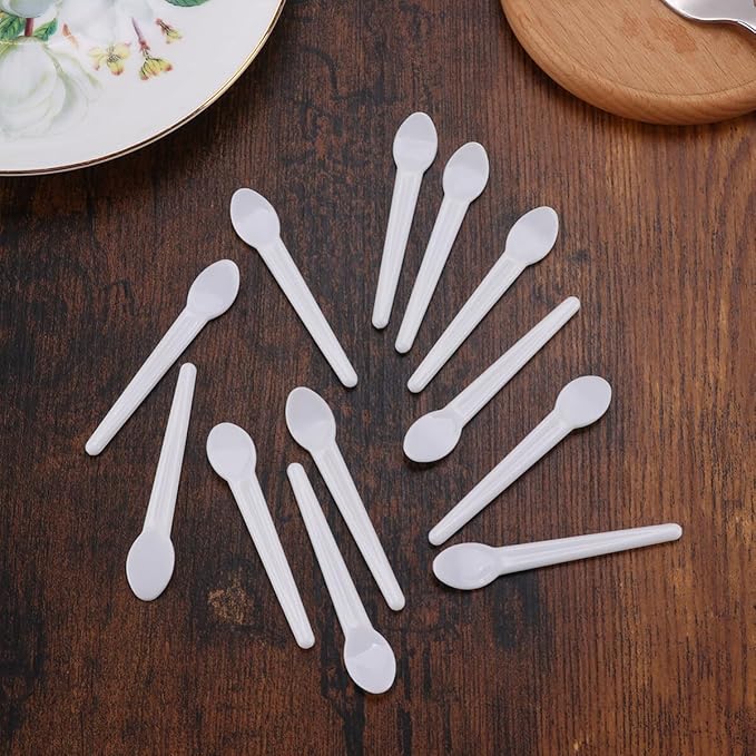 100pcs Makeup Scoop Cosmetic Scoop Face Cream Spatula Face Cream Scoop Face Mask Scoop Cosmetic Spatula Makeup Spoon