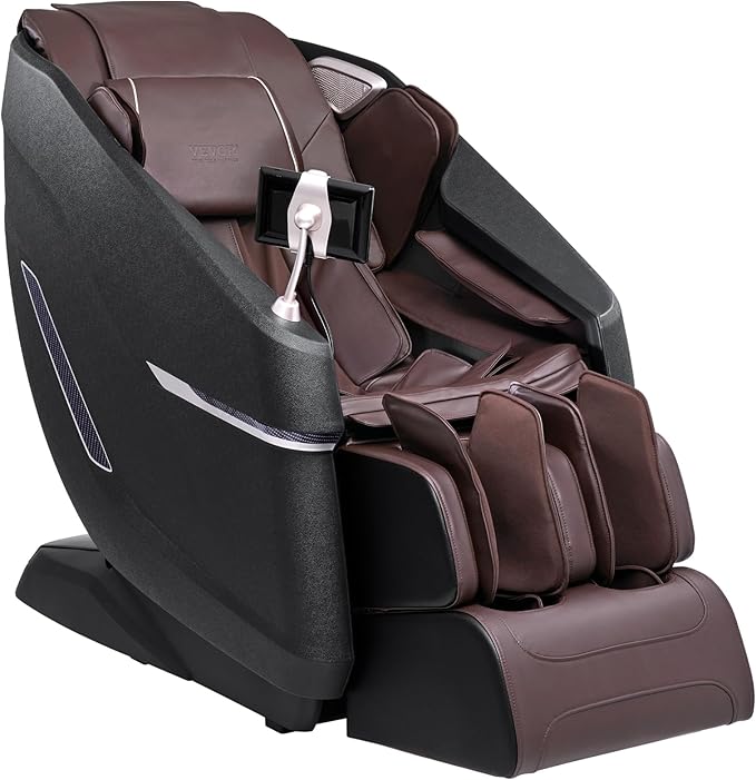 VEVOR Full Body Massage Chair, SL-Track Zero Gravity Massage Recliner, 3D Shiatsu, Body Scan, Heating, Bluetooth Speaker, Airbags for Living Room, Home