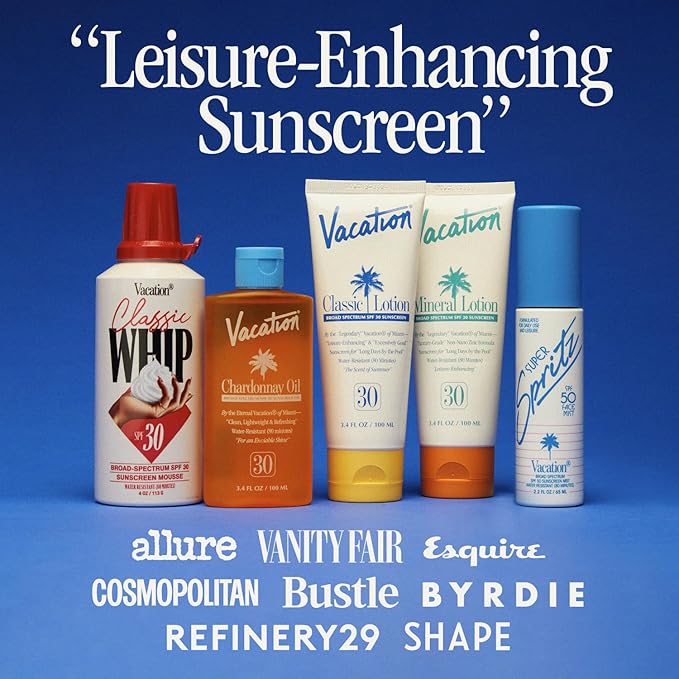 Vacation Super Spritz SPF 50 Face Mist & Air Freshener Bundle, Daily Face Sunscreen Spray, Clean & Lightweight Feel, Water-Resistant, Non-Comedogenic, Vegan, Travel Size, 2.2 Fl. Oz.