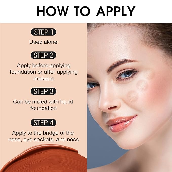 UCANBE Halo Glow Liquid Filter, Face Complexion Booster For Radiant Skin All Day Longwear, Soft-Focus Look Sodium Hyaluronate Vegan & Cruelty-Free - 0.91OZ Deep Tan