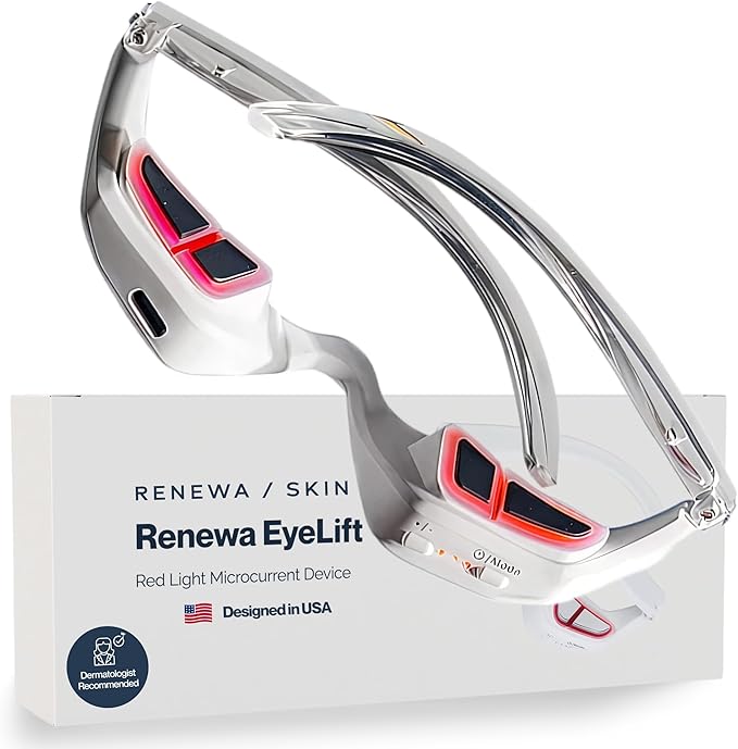 Renewa EyeLift | Under-Eye Beauty Tool with Gentle Light | Skincare Tool for Refreshing, Brightening and Radiant-Looking Skin | at-Home Self-Care Facial Tool for Smoother-Looking Eyes