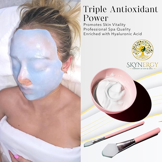 Hyaluronic Acid Jelly Mask - Professional Grade HydroGlo facials professional Peel Off Face Mask for Skin Hydration, Radiance, Reduced Fine Lines, and Pigmentation | 30 fl oz