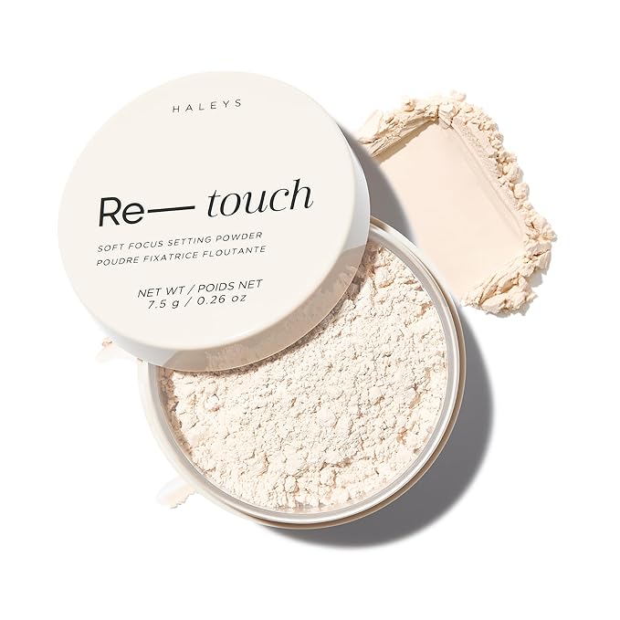 HALEYS Re-touch Talc-Free Loose Setting Powder Translucent – Oil Control & Blurring Face Powder for Baking, Brightening, Natural Matte Finish, Safe for Sensitive Skin