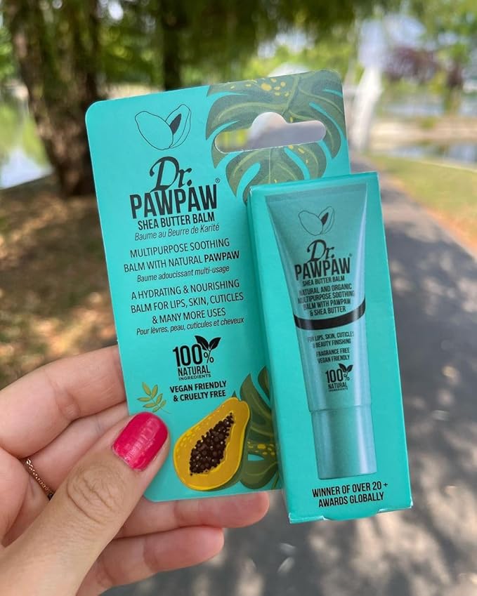 Shea Butter, Multi-Purpose Natural No Fragrance Balm for Hydrating Lips, Skin, Hair, Cuticles, Nails & Beauty Finishing (10 ml)